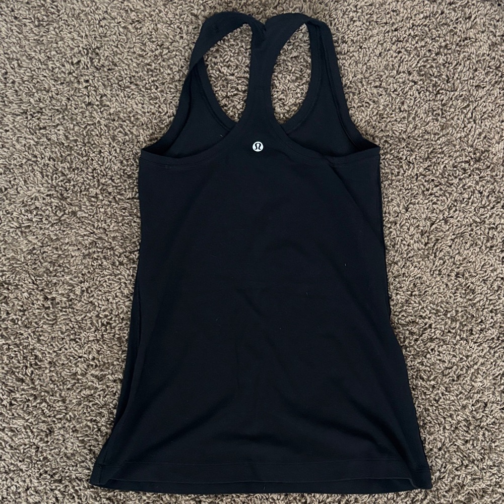 lululemon Black Racerback Performance Tank